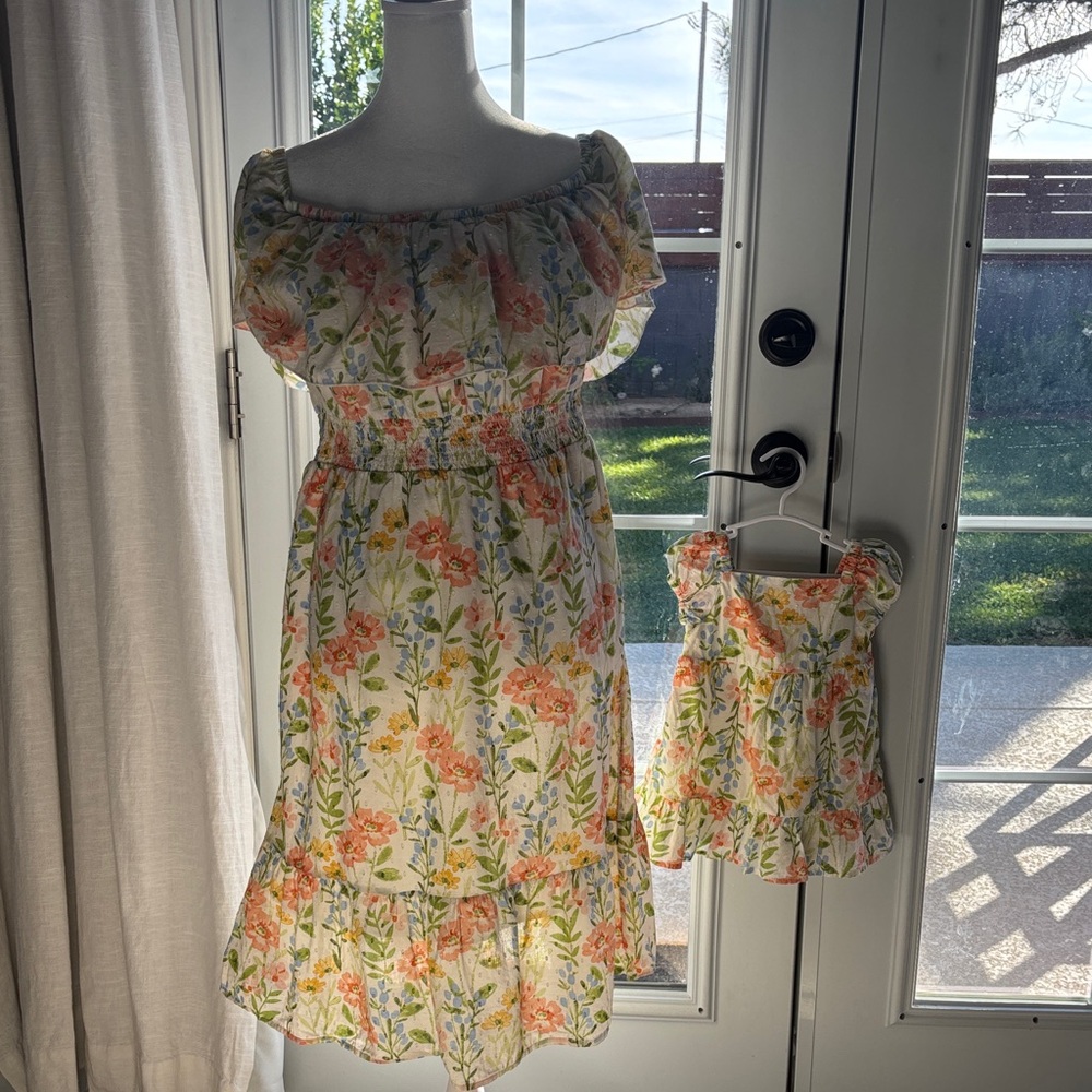 Gymboree Floral Off-Shoulder mommy and me dresses